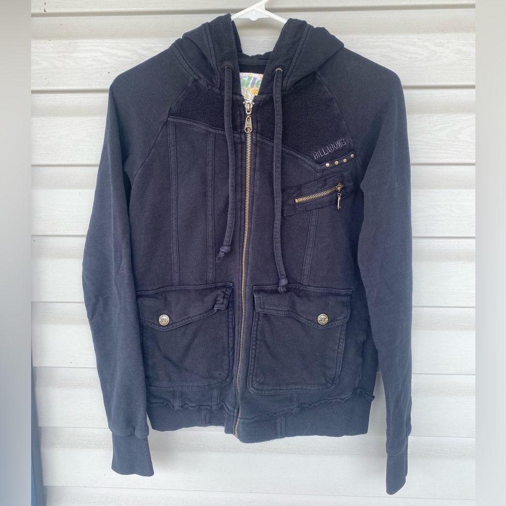 Black Billabong Zipper Hoodie